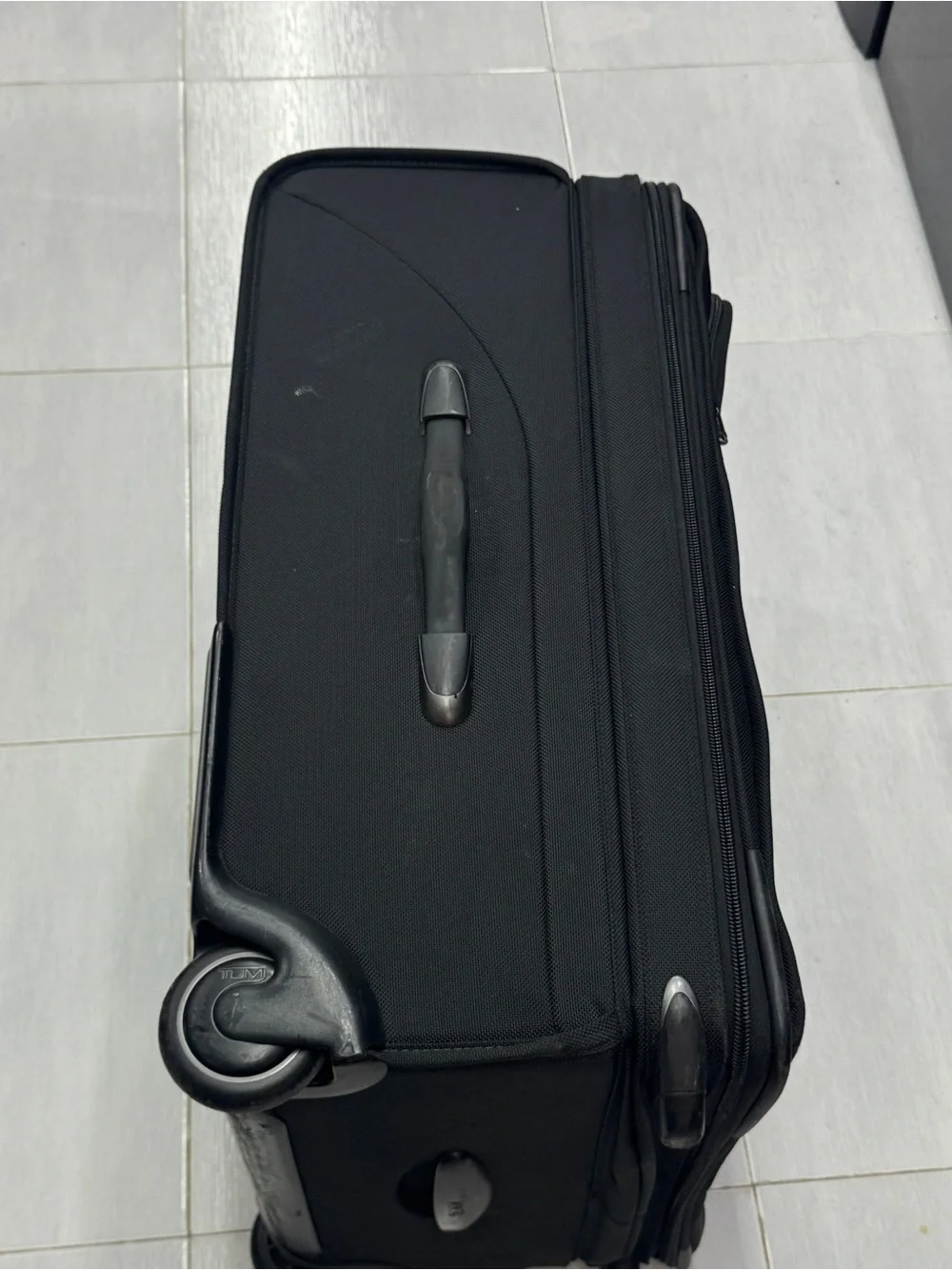 TUMI Alpha 24” Black Nylon Luggage 2-Wheel Carry-On Travel Suitcase 22024D4